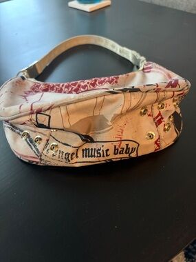 Lesportsac Pink and Red Graphic Canvas Shoulder Bag